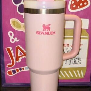 Stanley Blush Pink Travel Mug with Handle